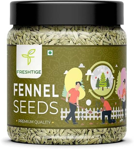 Freshtige Fennel Seeds | 100% Natural & Aromatic | Rich in Antioxidants & Fiber | Saunf Small