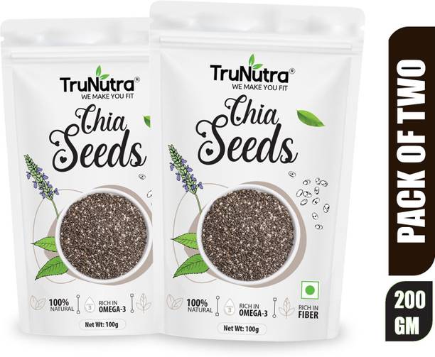 TruNutra Chia Seeds For Weight Loss Omega, Zinc & Fiber Rich Raw 100% Natural & Fresh Chia Seeds