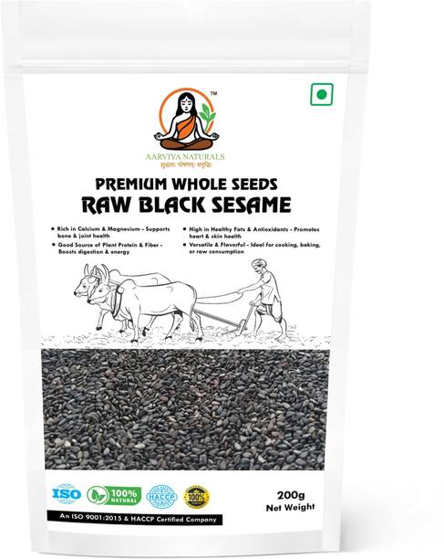 Aarviya Naturals Premium Quality Certified Organic Black Sesame Seeds