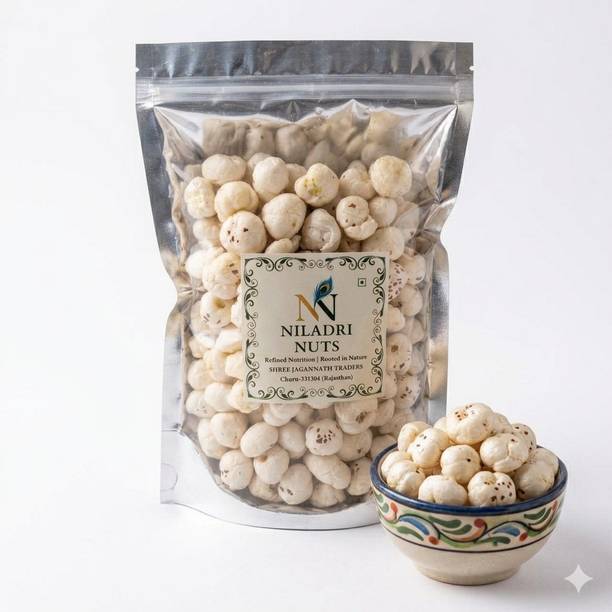 niladri nuts Best Quality Makhana | Fit for Fasting | Foxnuts | Healthy Snacks Phool Makhana