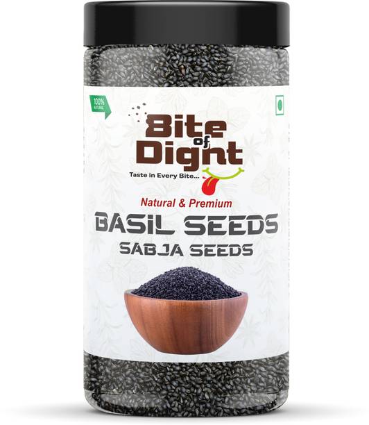 biteofdight Raw Basil Seeds for weight loss |sabja seed takmuria seeds| Basil Seeds {500g} Basil Seeds