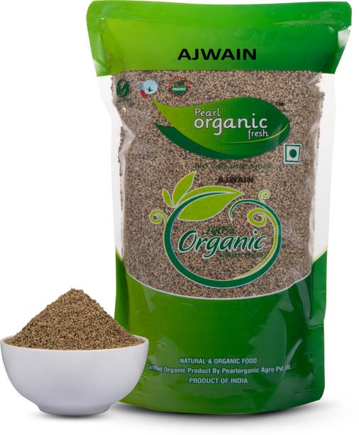 Pearl Organic Fresh Organic Ajwain (Carom Seeds) Natural Aroma Digestive Spice Pure Premium