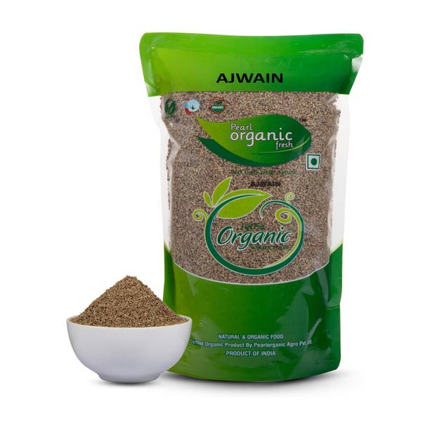 Pearl Organic Fresh Organic Ajwain (Carom Seeds) Natural Aroma Digestive Spice Pure Premium