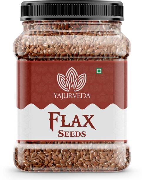 Yajurveda Best Quality Raw Alsi (Flaxseed)-1Kg (Pack Of 1) Brown Flax Seeds