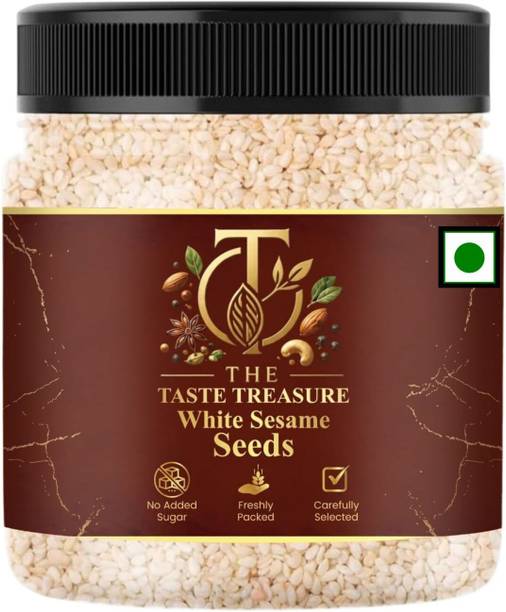 The Taste Treasure White Sesame Seeds | Safed Til | Natural Sesame Seeds for Cooking & Snacks Sesame Seeds