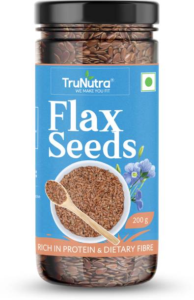 TruNutra Raw Flax seeds Rich in Omega 3 with Zinc and Protein for healthy life health supplements for weight management Brown Flax Seeds