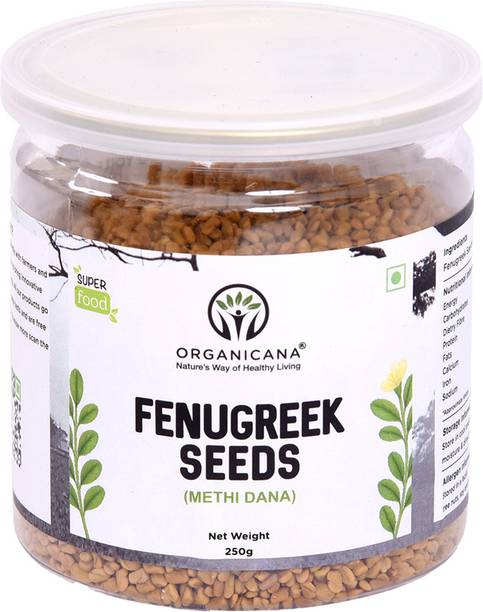 Organicana Premium Quality Dana Methi (Fenugreek Seeds)-250gm Fenugreek Seeds