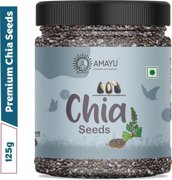 AMAYU Raw Organic for Weight Loss & Eating Combo | Omega 3, Zinc&Fiber, with Calcium Chia Seeds