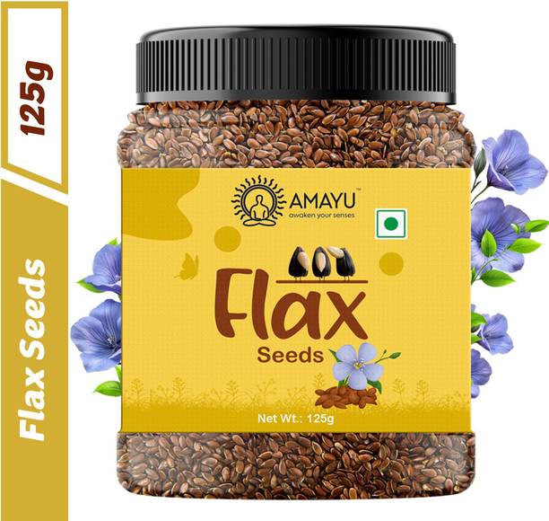 AMAYU Raw Flax Seeds for Weight Loss | Healthy Edible Seeds | Rich in Omega 3 Brown Flax Seeds