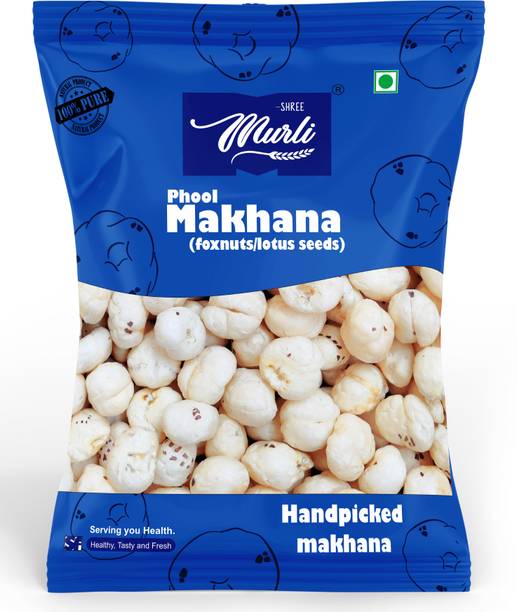 SHREE MURLI Regular Lotus Seed Pop/Gorgon Nut Puffed Kernels (Phool Makhana) Lotus Seeds(Makhana)
