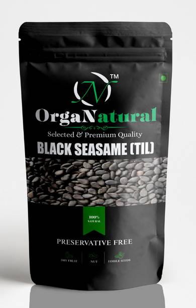 OrgaNatural OrgaNatural Premium Black Sesame(Til) Seeds High Calcium Superfood Black Sesame Seeds