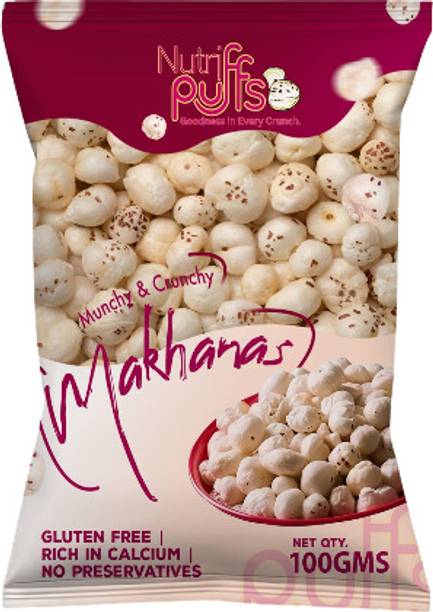 nutripuffs Makhana | Fox Nuts | Phool Makhana | Gluten Free, High Protein Healthy snack Lotus Seeds(Makhana)