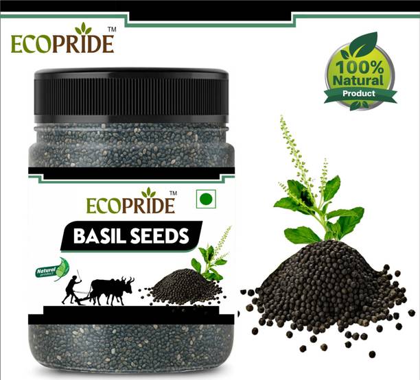 EcoPride Basil seeds for weight loss | Sabja Seeds | Basil Seeds Basil Seeds