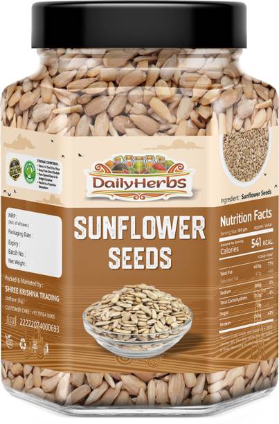 DAILYHERBS Sunflower Seeds for Eating | High in Protein and Fibers Sunflower Seeds