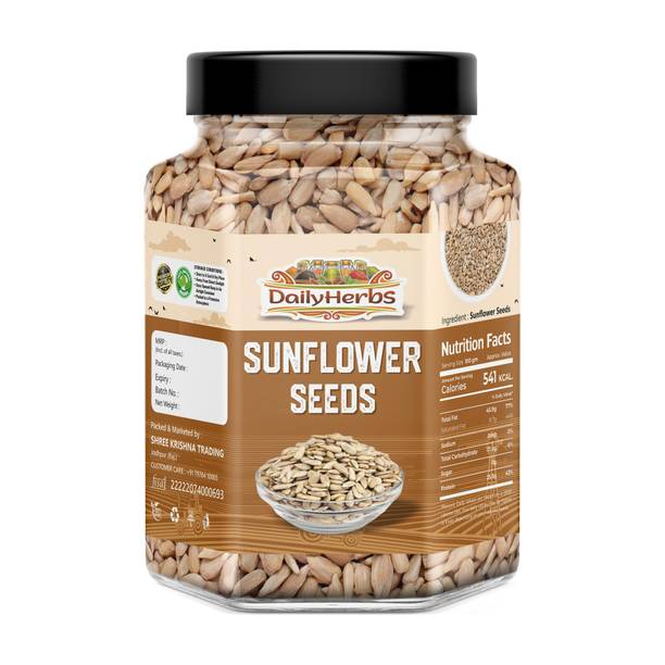 DAILYHERBS Sunflower Seeds for Eating | High in Protein and Fibers Sunflower Seeds