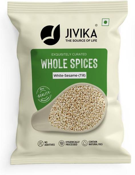 Jivika Whole White Sesame Seeds(Til) 200g White Sesame Seeds