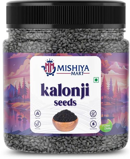Mishiya Mart Organic Kalonji seed - 100% Natural for eating & hair growth Black Cumin Seeds