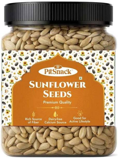 PITSNACK Sunflower Seeds 100gm - Raw Sunflower Seeds for Eating | Diet Food Sunflower Seeds