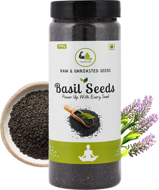GymGrains Cooling & Digestion Superfood (Sabja/Tukmaria) Basil Seeds