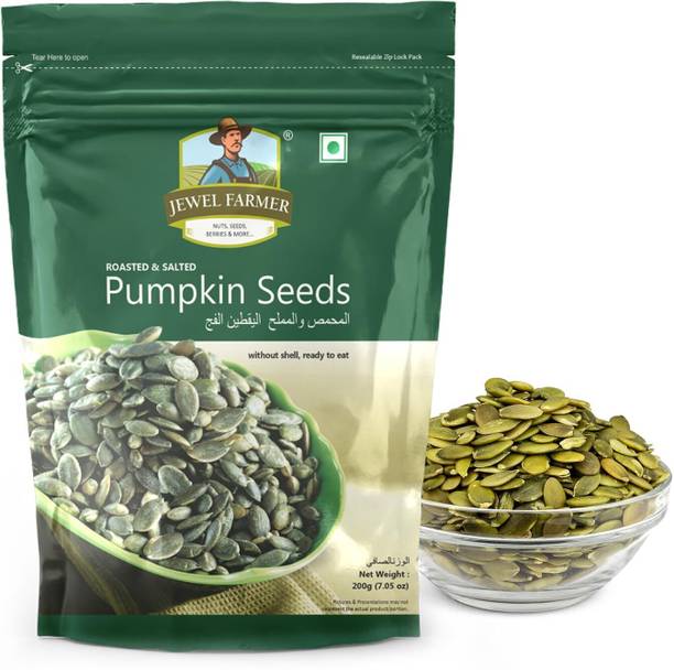 Jewel Farmer Roasted Pumpkin Seeds (High in Protein & Zero Cholesterol) Pumpkin Seeds