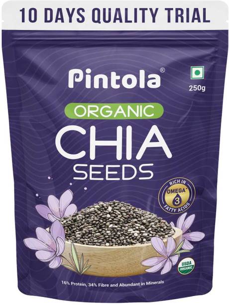 Pintola Organic Chia Seeds, 100% Pure & Premium Qualtity Chia Seeds