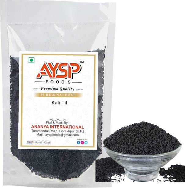 AYSP Premium black sesame seeds,essential Indian spice, everyday essentials Black Sesame Seeds