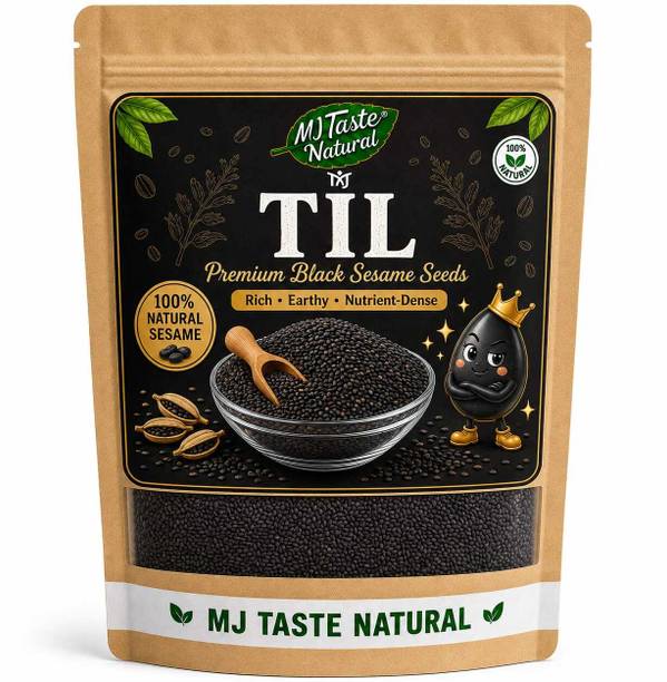 MJ TASTE NATURAL Till Premium Black Sesame Seeds Black Sesame Seeds