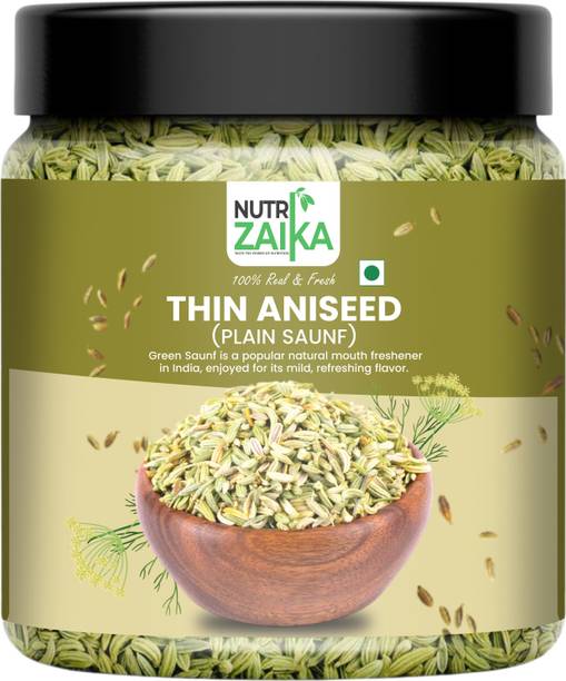 NUTRI ZAIKA Saunf | Natural Fennel Seeds | Refreshing & Digestive Delight Saunf Small