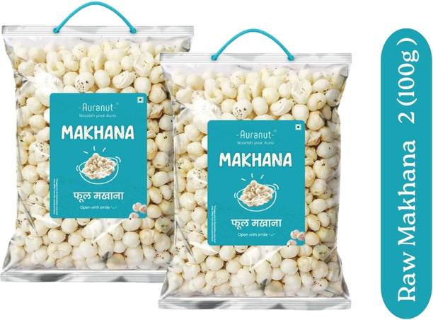 AURANUT Bold Size Makhana | Premium Fox Nuts | Healthy Snack Phool Makhana