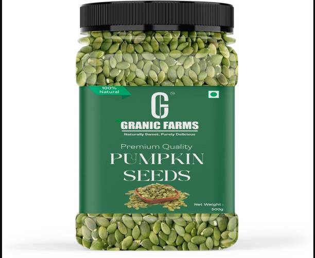 GRANIC FARMS Raw Pumpkin Seeds For Eating | AAA Grade Jumbo High in Protein, Healthy|| Pumpkin Seeds