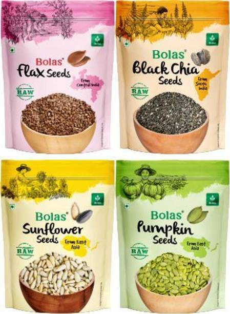 Bolas Chia + Flax + Sunflower + Pumpkin Combo Mixed Seeds
