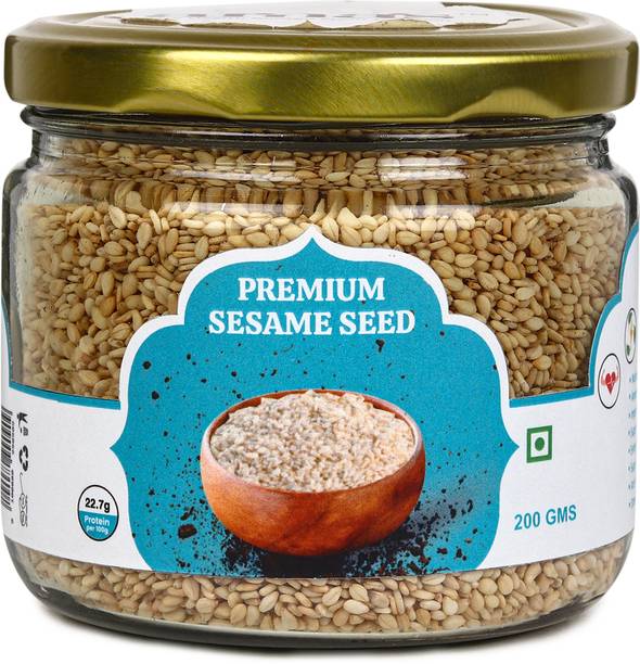 arnas arnas Primium Sesame seeds Pure – 100% Natural, protein & Aroma | Size - 200 g Sesame Seeds
