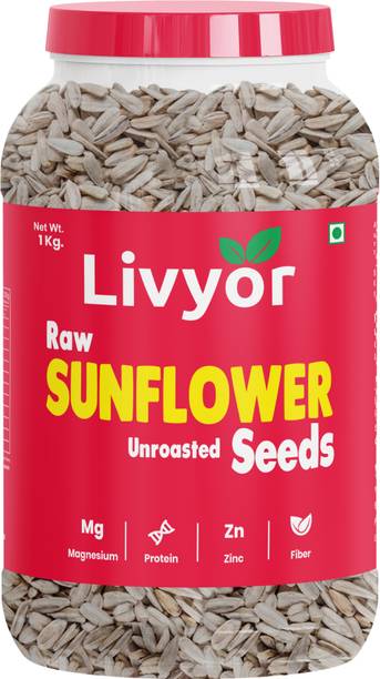 LIVYOR Sunflower Seeds for Eating | High in Protein and Fibers Sunflower Seeds