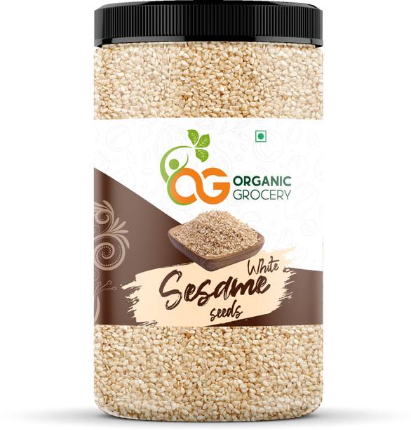 Organic Grocery White Till/Sesame Seeds Jar (Safed Til) 100% Natural Sesame Seeds
