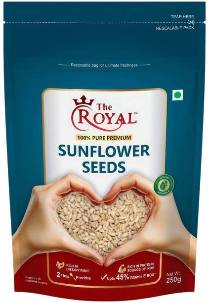 THE ROYAL Sunflower Seeds | High Protein, Rich in Fibre & Vitamin E | Superfood Snack Sunflower Seeds