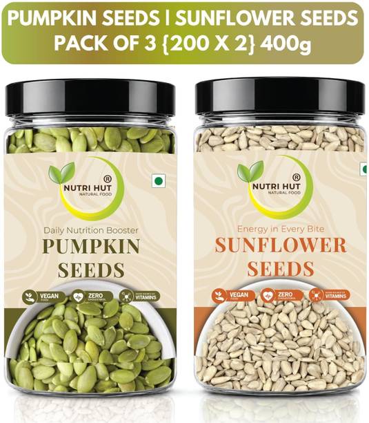 Nutri Hut Super Seeds Combo Pack | Protein-Rich Superfood | Weight Loss & Immunity Pumpkin Seeds, Sunflower Seeds