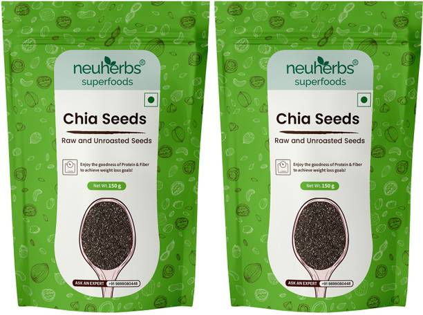 Neuherbs Raw & Unroasted Organic Chia Seeds | Source Of Omega-3 | Chia Seeds