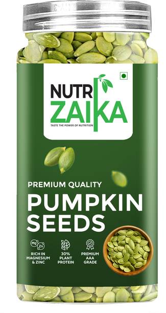 NUTRI ZAIKA Premium Pumpkin Seeds | High in Protein, Healthy Pumpkin Seeds
