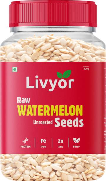 LIVYOR Watermelon Seeds for eating | Raw Magaj Watermelon Seeds