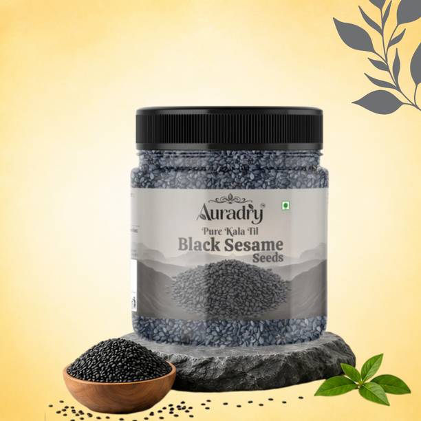 Auradry Black Sesame Seeds Black Til Seed for Weight Management, Indian Spice Kaale Til Black Sesame Seeds