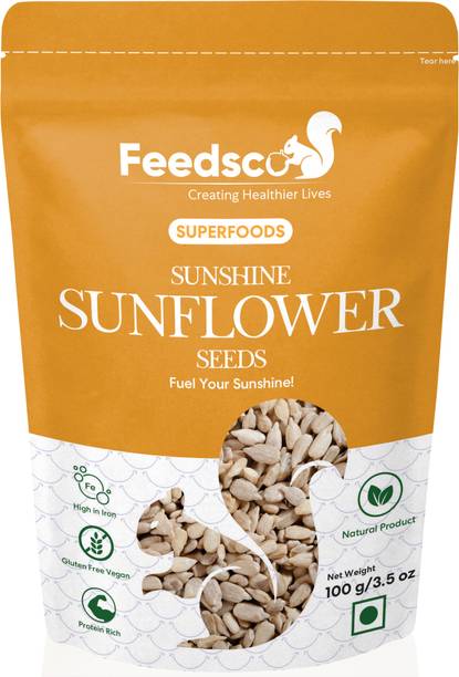 Feedsco Sunflower Seeds 100g High Protein Healthy Snack Sunflower Seeds