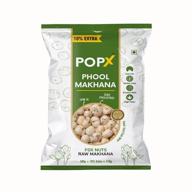 POPX Regular Lotus Seed Pop/Gorgon Nut Puffed Kernels Lotus Seeds(Makhana)