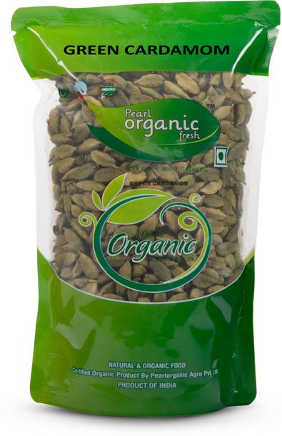 Pearl Organic Fresh Organic Green Cardamom (Chhoti Elaichi) Aromatic Whole Spice