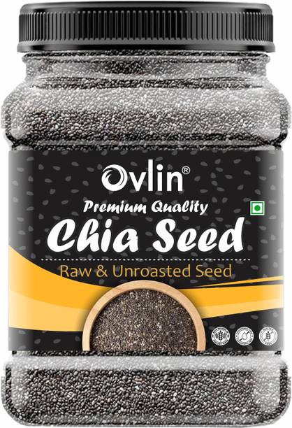 Ovlin Raw Chia Seeds For Weight Loss With Omega 3, Calcium, Protein And Fiber Rich Chia Seeds