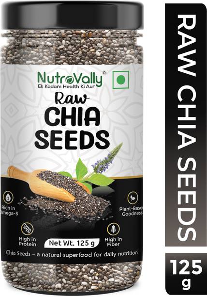 NutroVally Chia Seeds for weight Loss with Omega 3, Calcium and Fiber Rich Chia Seeds