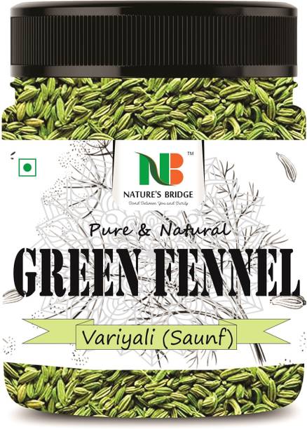 Nature's Bridge Fennel seeds (Whole)/ Saunf / Variyali / Organic Fennel Seeds Jar Pack Saunf Small