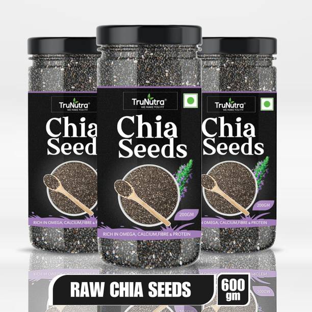 TruNutra Chia Seeds weight loss with Omega 3, Zinc and Fiber Super food healthy snack Chia Seeds