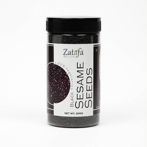 ZATAFA Natural Raw Black Sesame Seeds | Supports Digestion and Balanced Eating Black Sesame Seeds