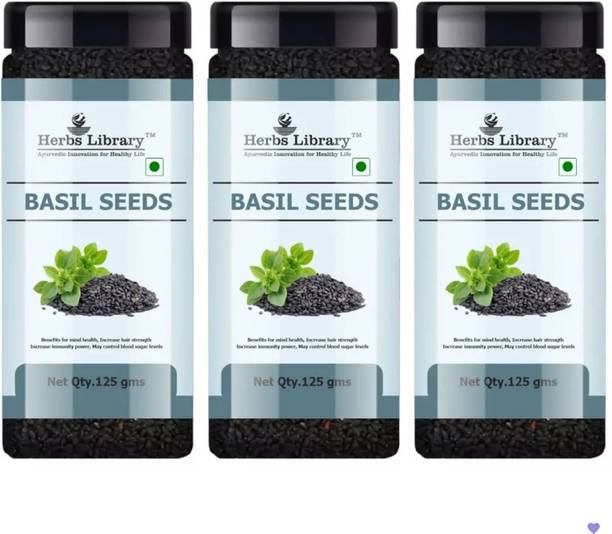 Herbs Library Basil Seeds | Boosts Hydration And Digestive System Basil Seeds