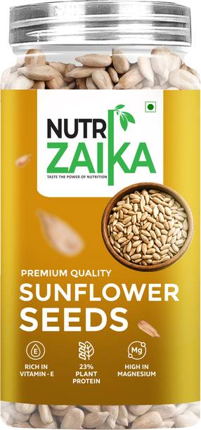 NUTRI ZAIKA Premium Sunflower Seeds | Healthy & Crunchy Superfood | Rich in Protein & Fiber Sunflower Seeds